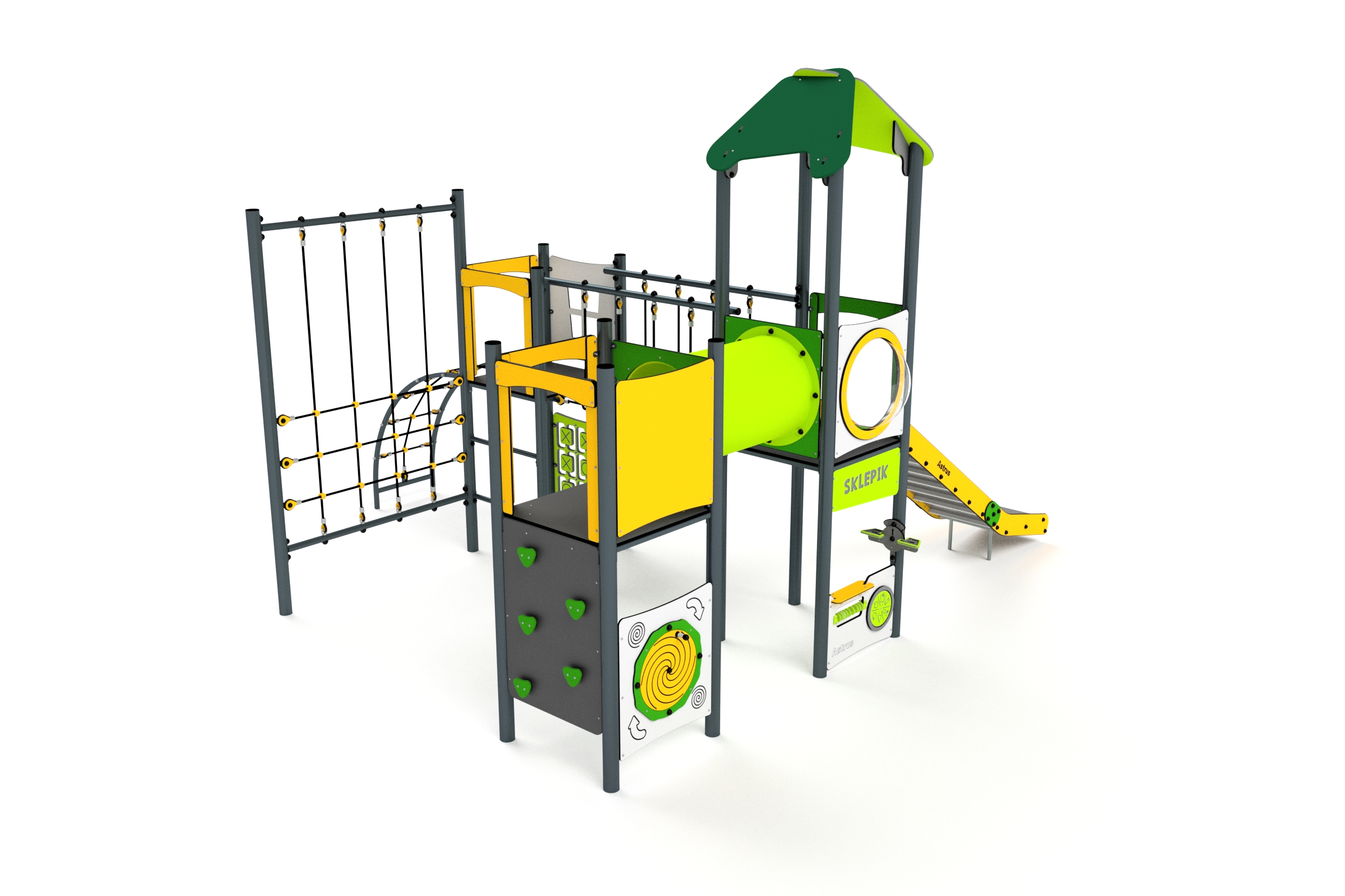 11024 zielony zolty bialy limonka B