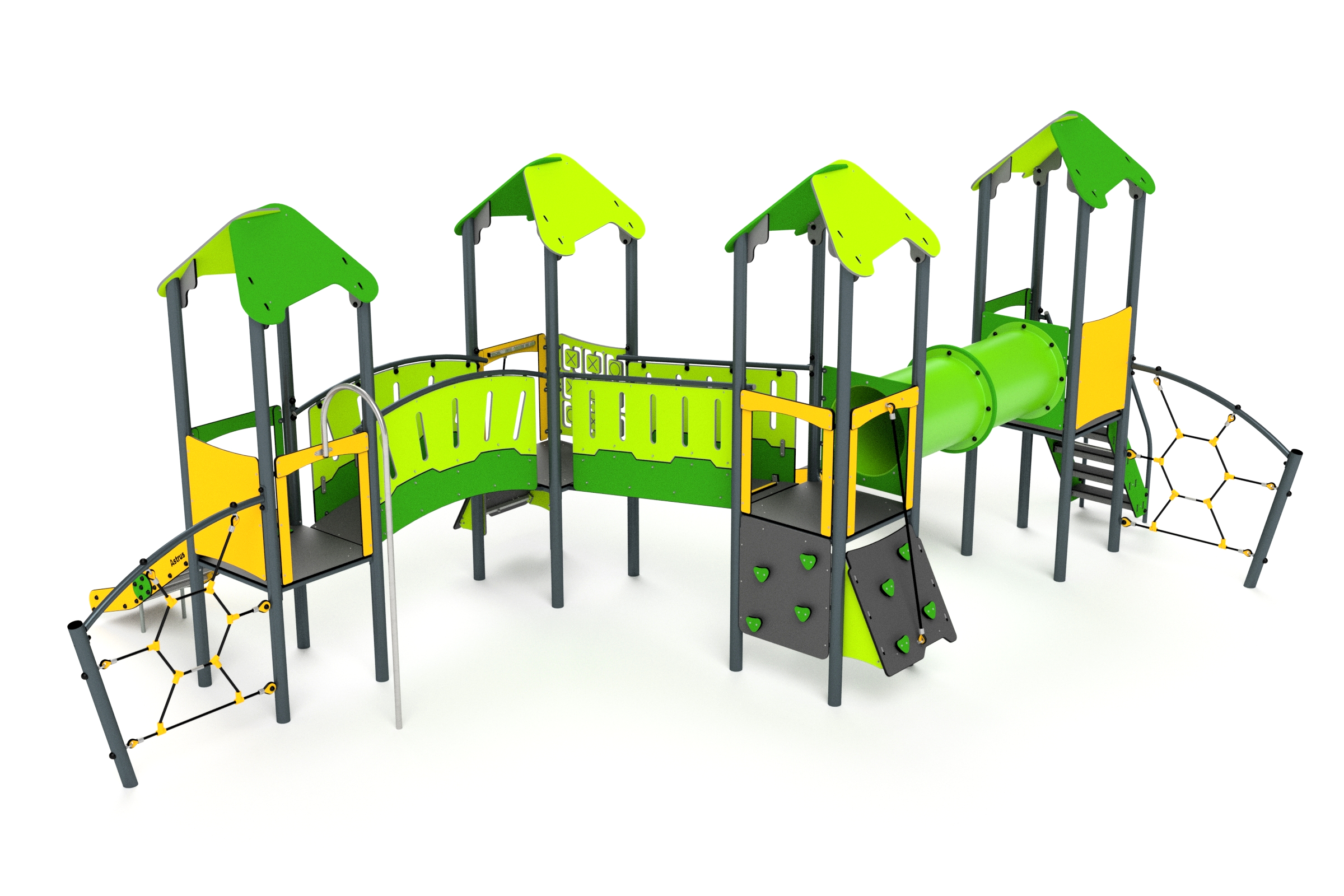 11042 B zielony zolty bialy limonka