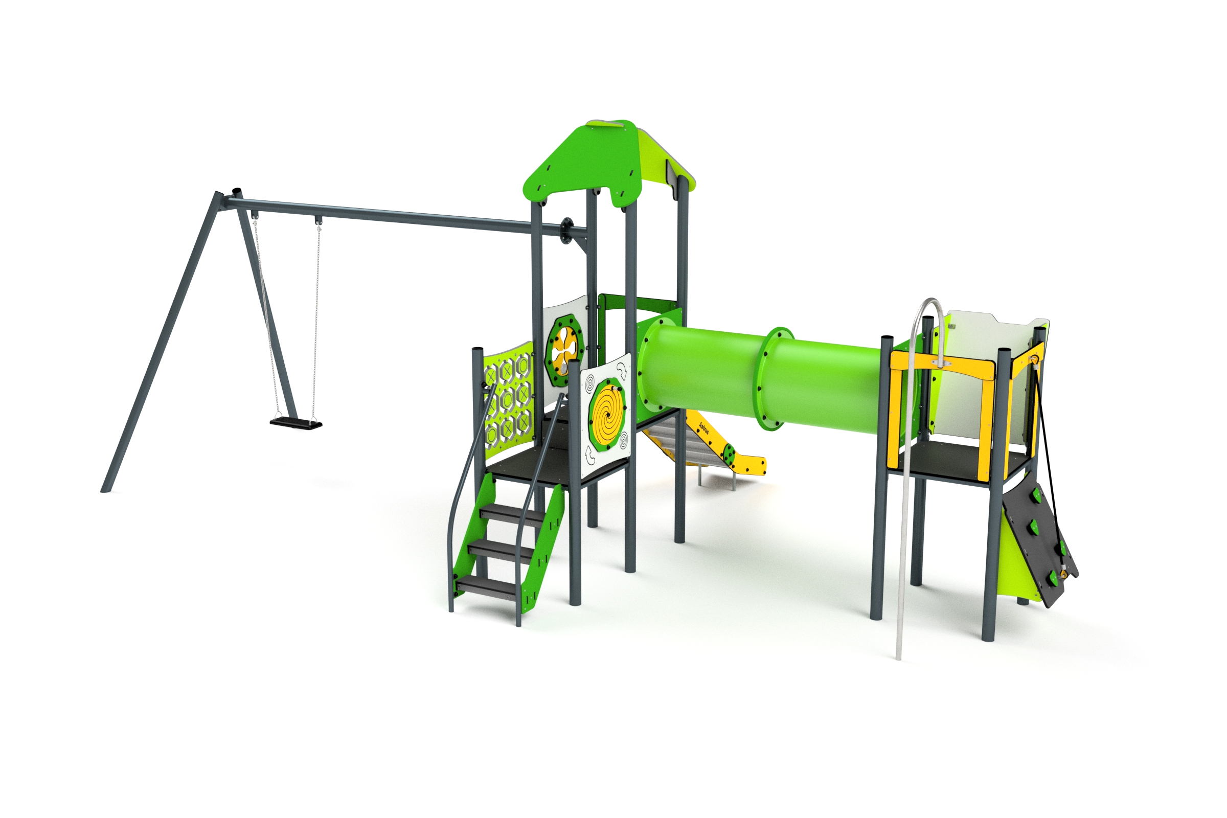 11065 zielony zolty bialy limonka B