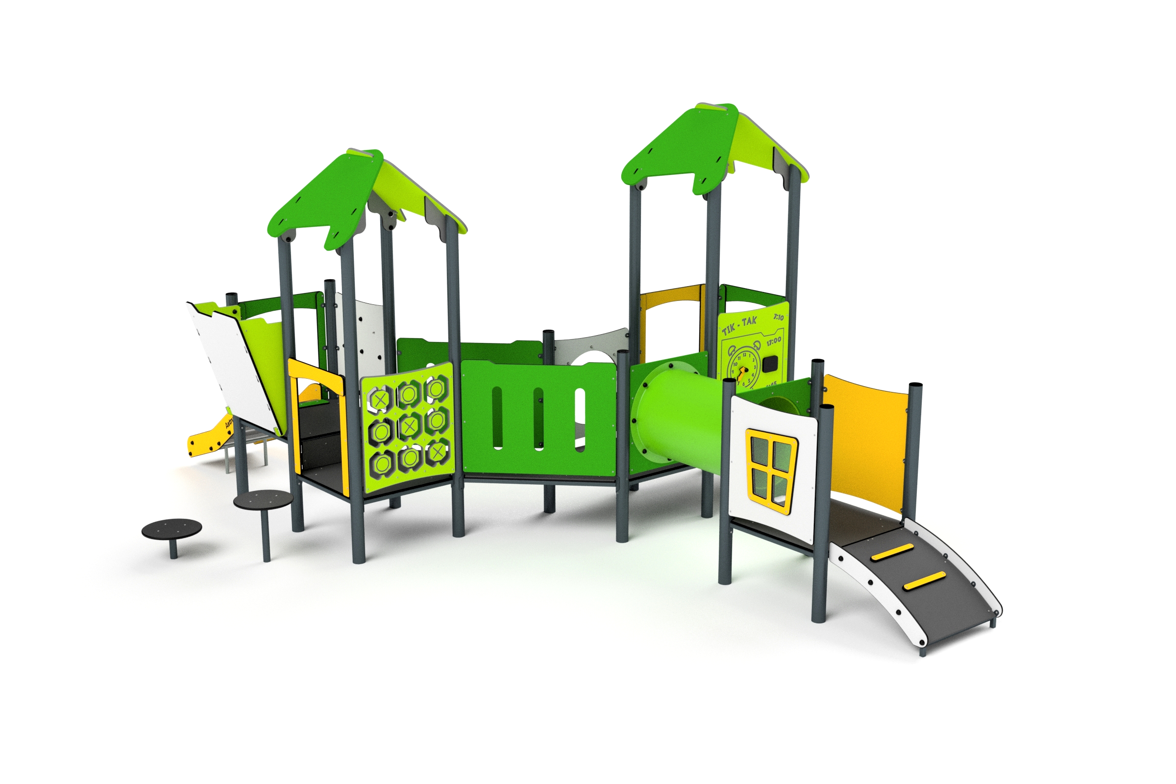 11070 zielony zolty bialy limonka B