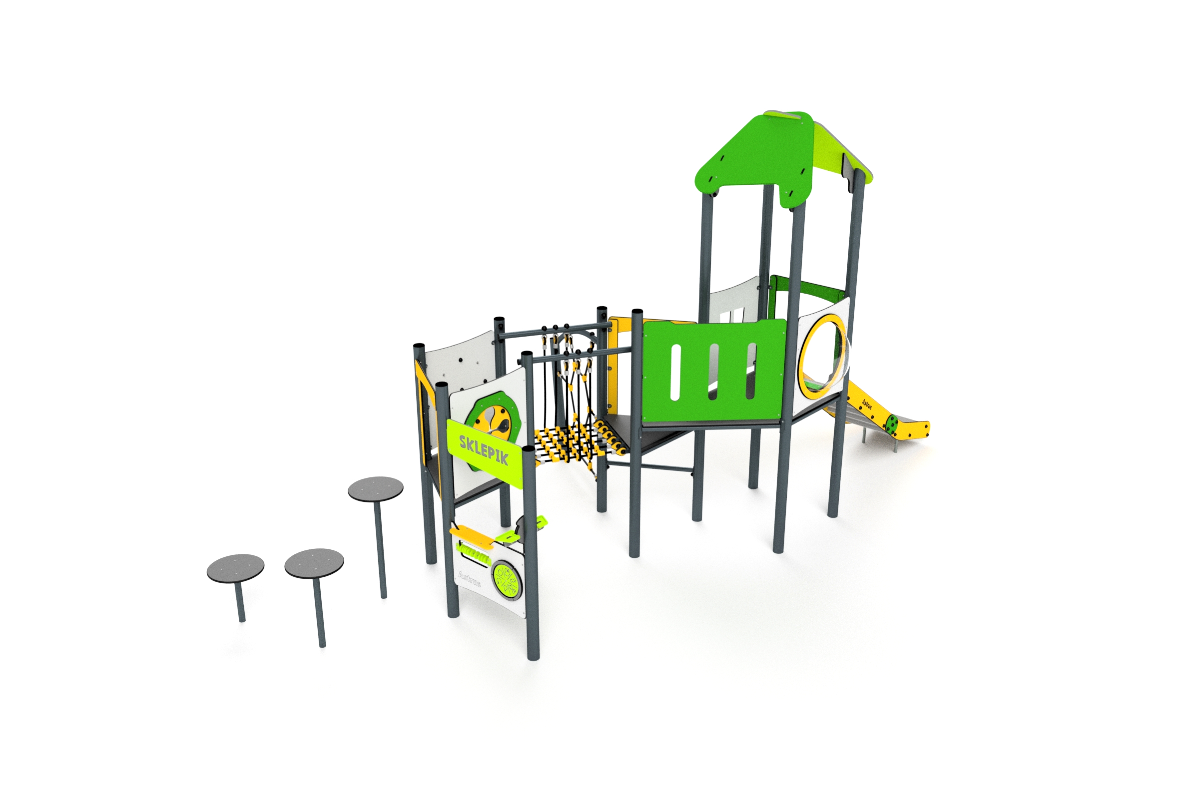 11081 zielony zolty bialy limonka A