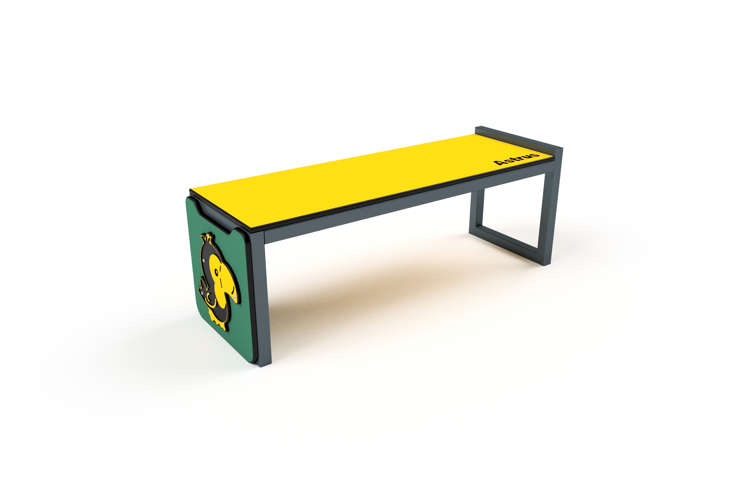 5028S Lawka metalowa HDPE A