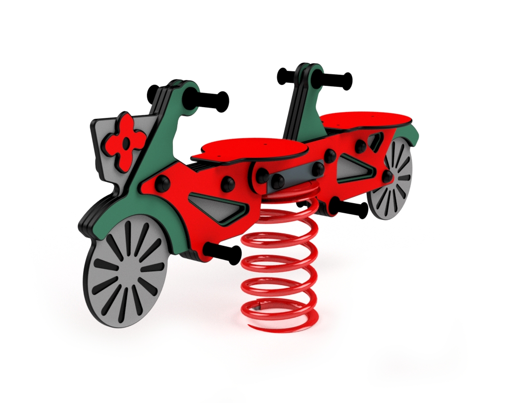 3431S Rower Dwuosobowy SPR red dark green